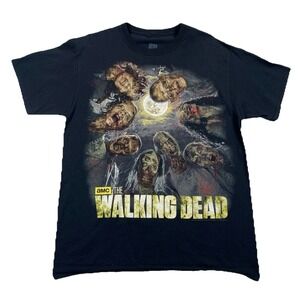 The Walking Dead Men's Large T-Shirt Zombies AMC 2014 Black